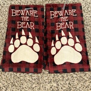 Beware the Bear Kitchen Towels